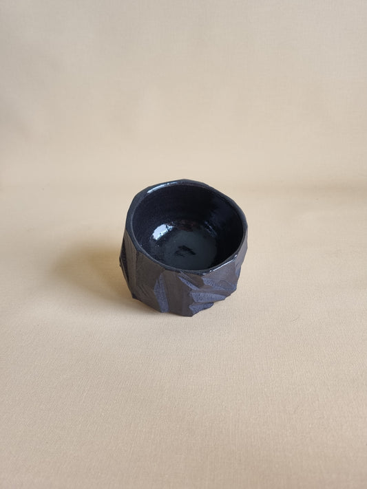 Kurinuki cup: Obsidian #06