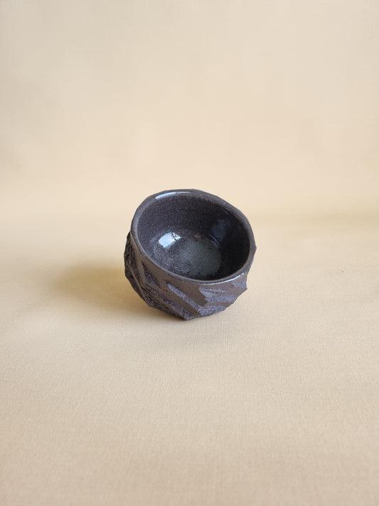 Kurinuki cup: Charcoal #07