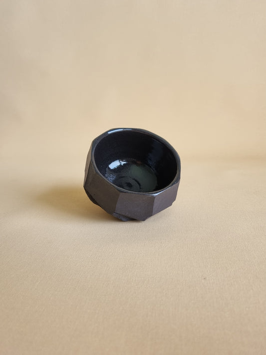 Kurinuki cup: Obsidian #11