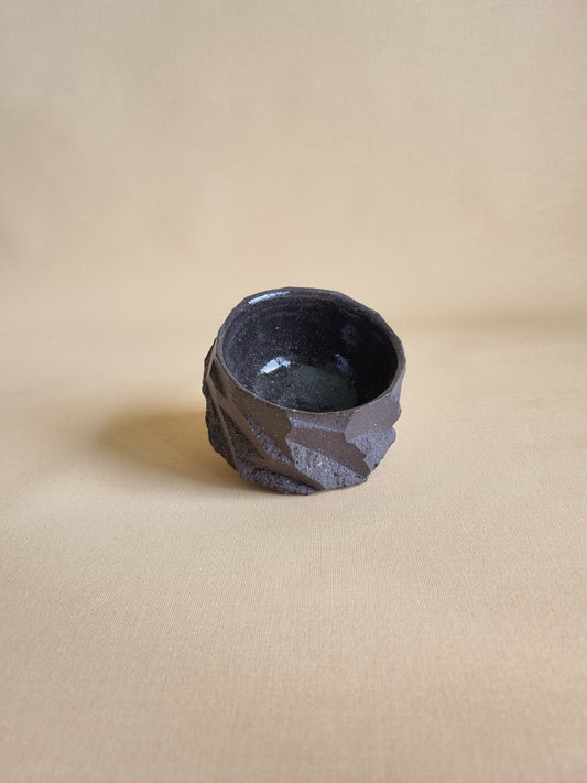 Kurinuki cup: Charcoal #08