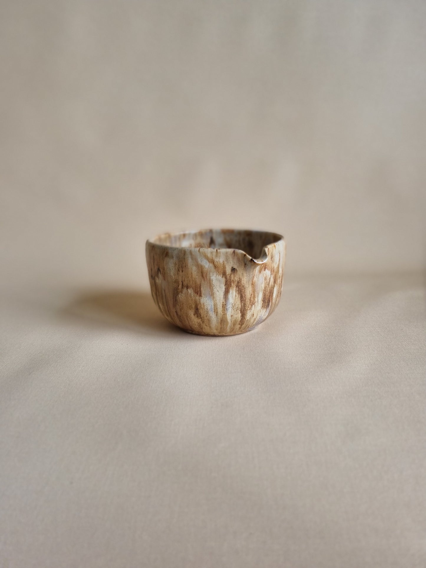 Matcha bowl: Gold Wood