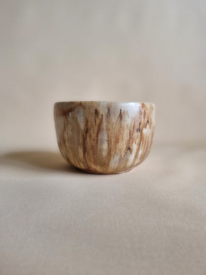 Matcha bowl: Gold Wood