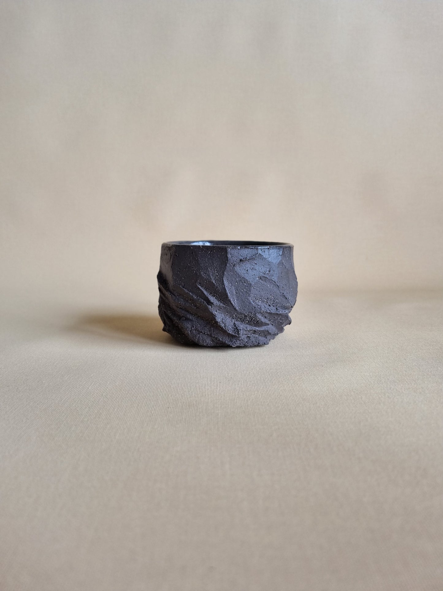 Kurinuki cup: Charcoal #02