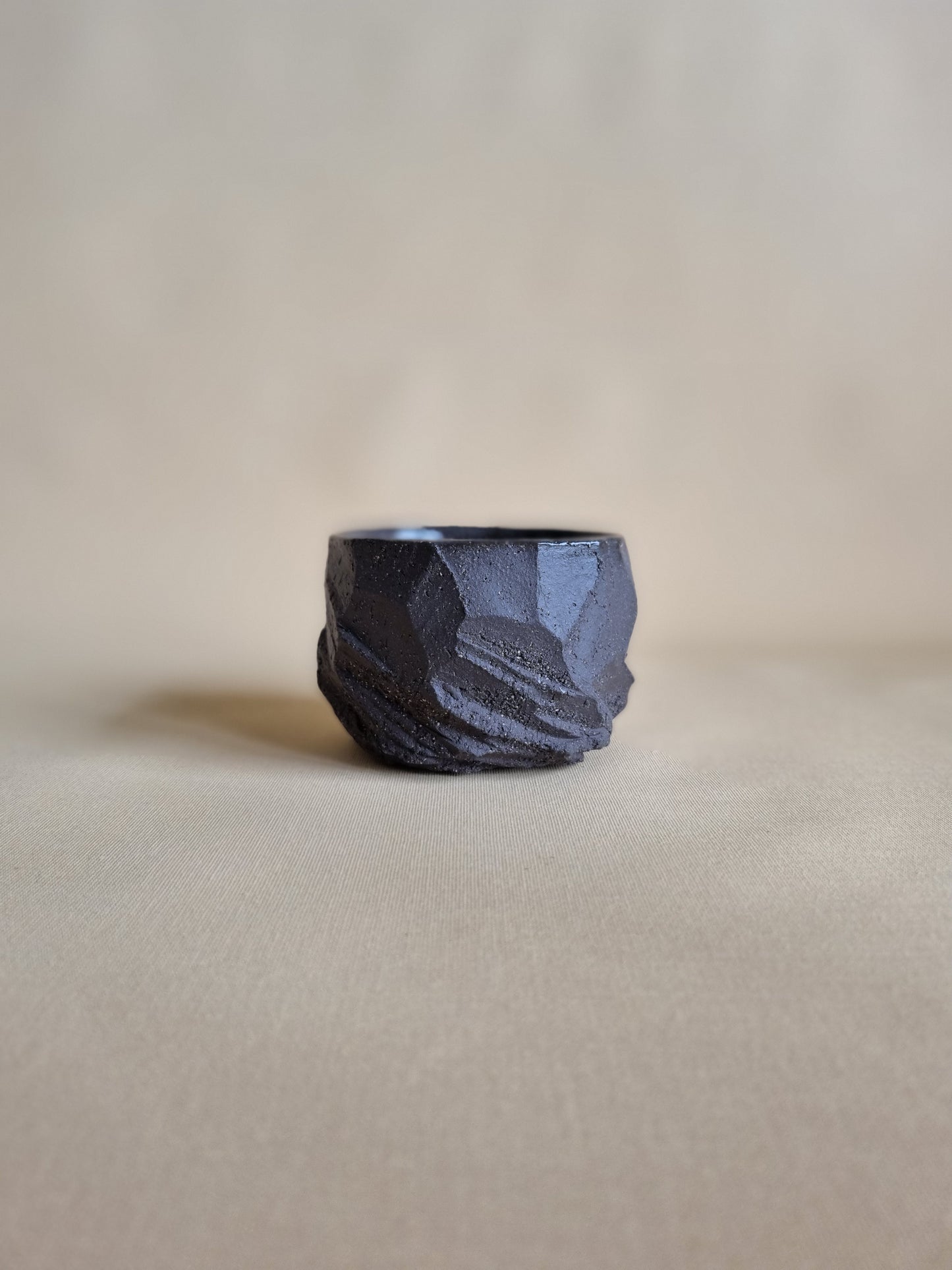 Kurinuki cup: Charcoal #02