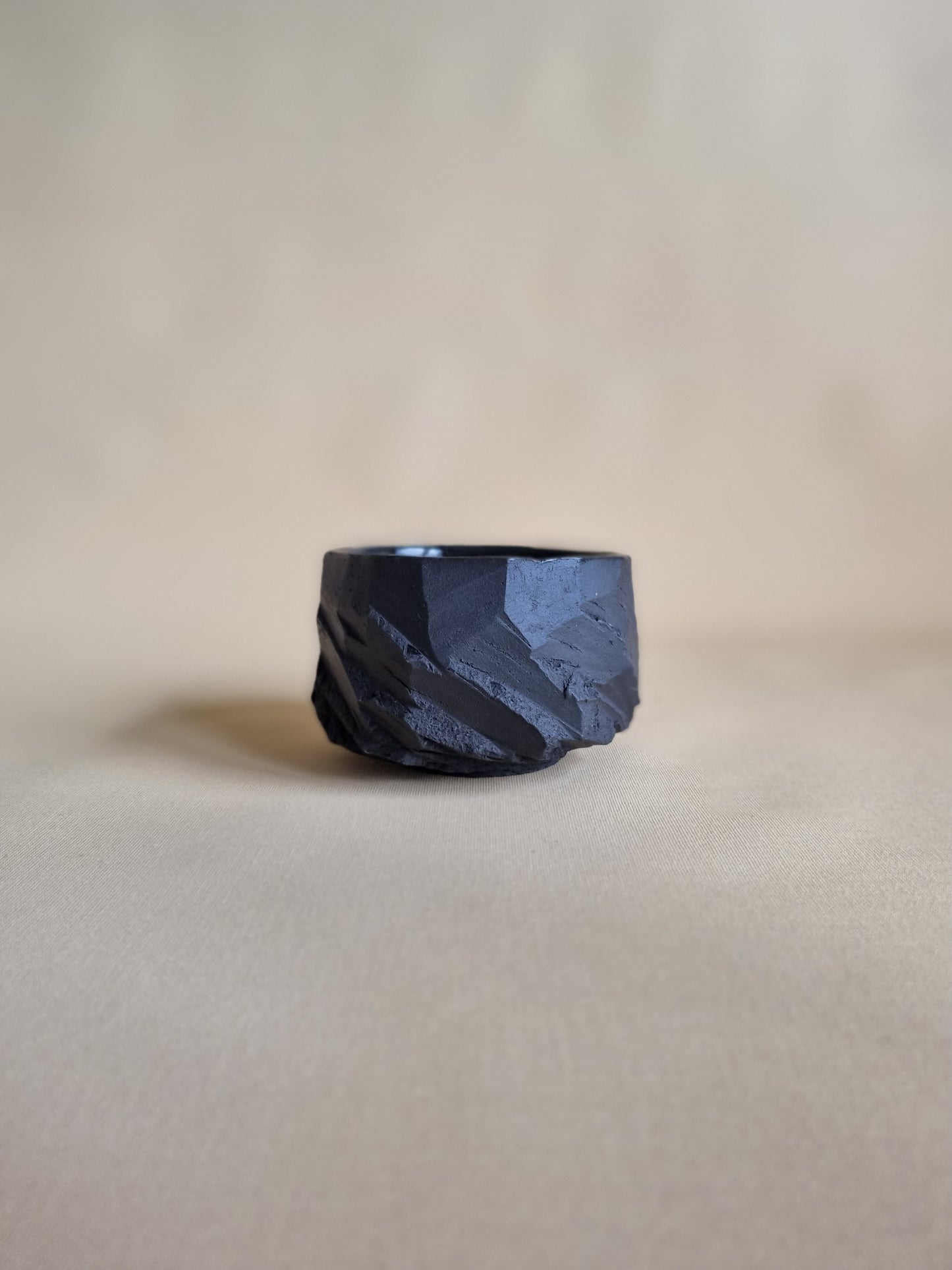 Kurinuki cup: Obsidian #01