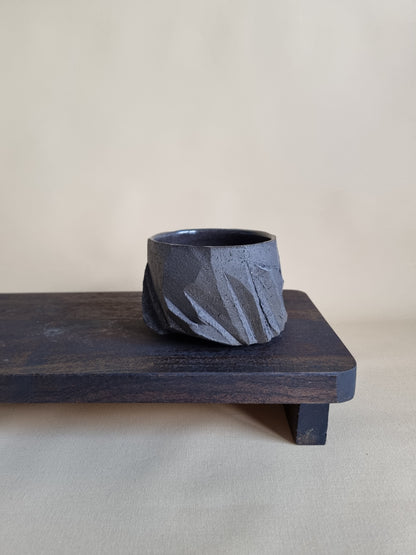 Kurinuki cup: Charcoal #04