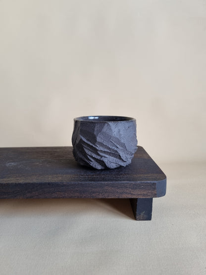 Kurinuki cup: Charcoal #02