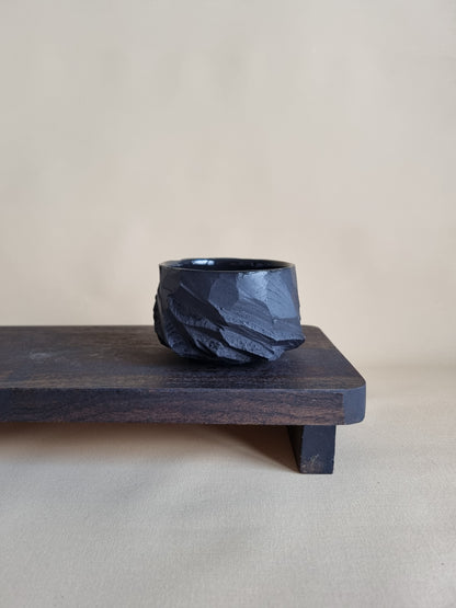 Kurinuki cup: Obsidian #01