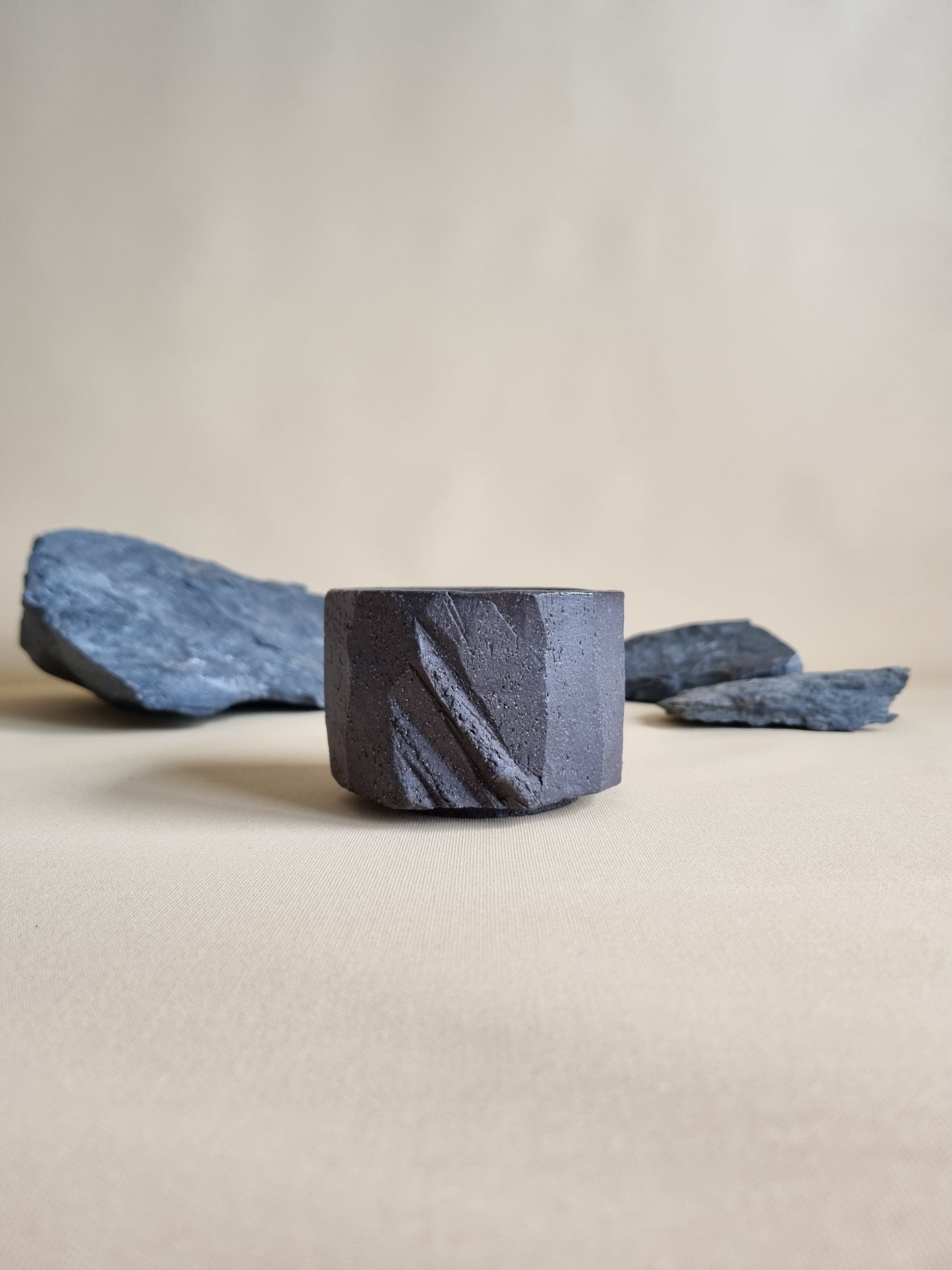 Kurinuki cup: Charcoal #03