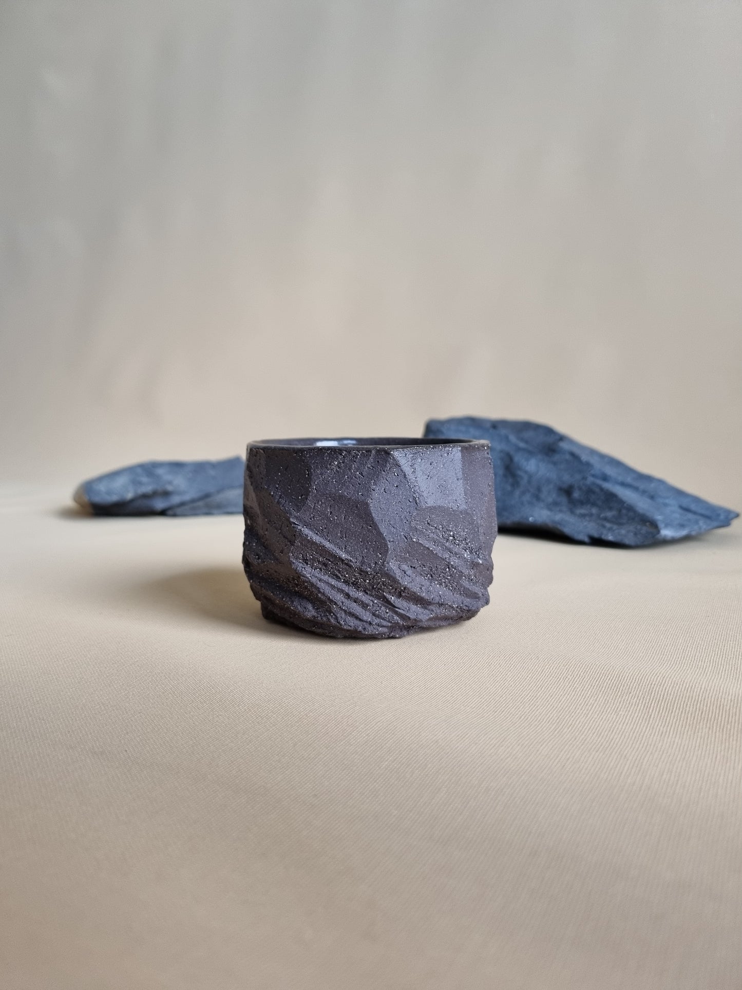 Kurinuki cup: Charcoal #02