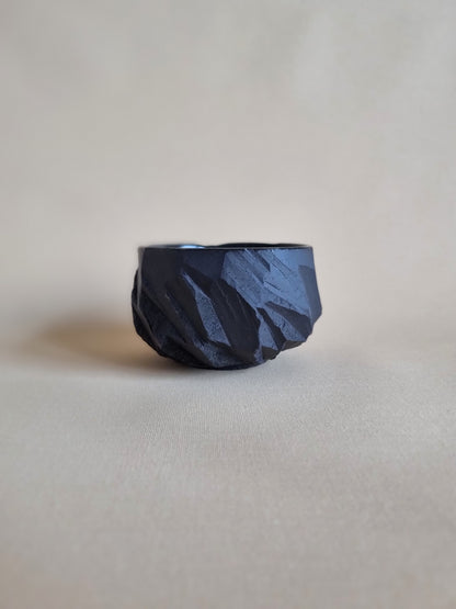 Kurinuki cup: Obsidian #02