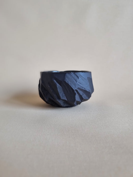 Kurinuki cup: Obsidian #02