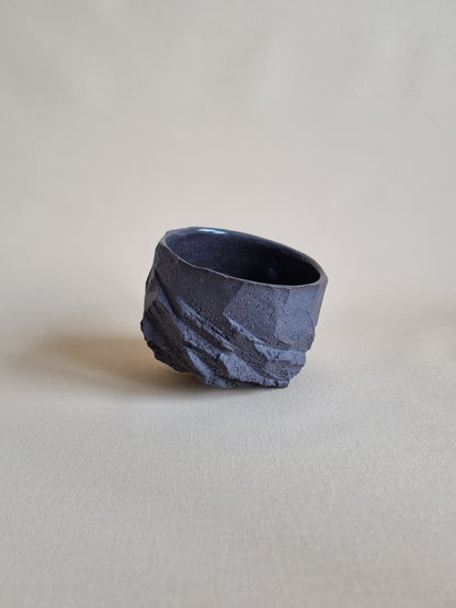 Kurinuki cup: Charcoal #07