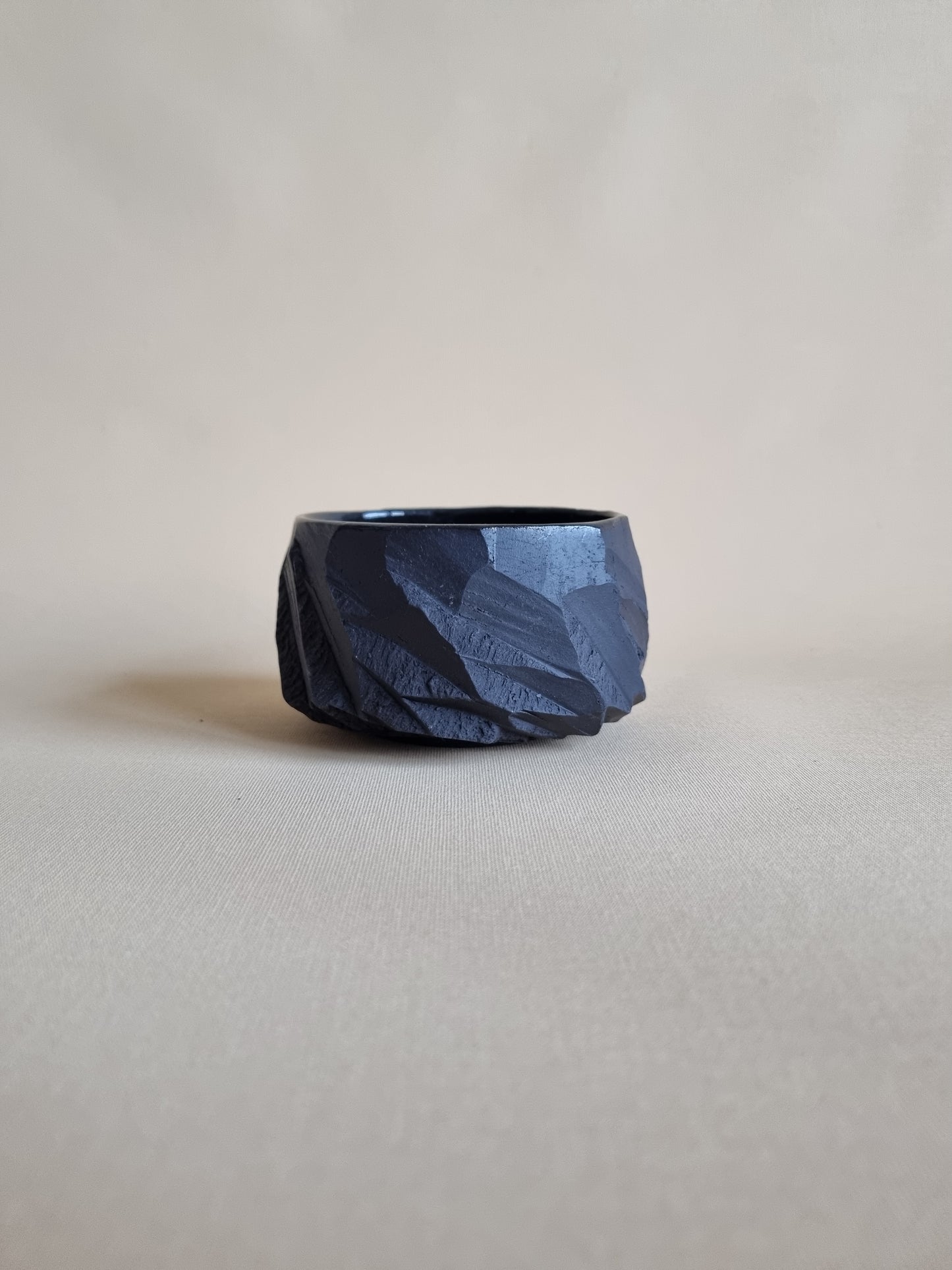 Kurinuki cup: Obsidian #05