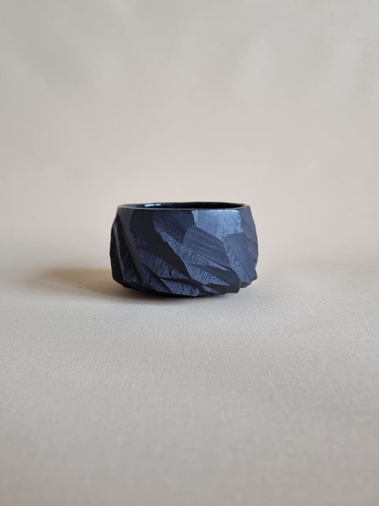 Kurinuki cup: Obsidian #05
