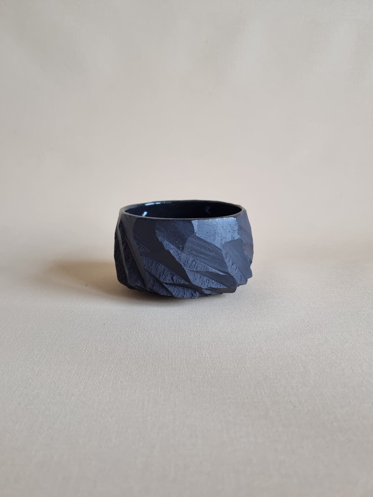 Kurinuki cup: Obsidian #05