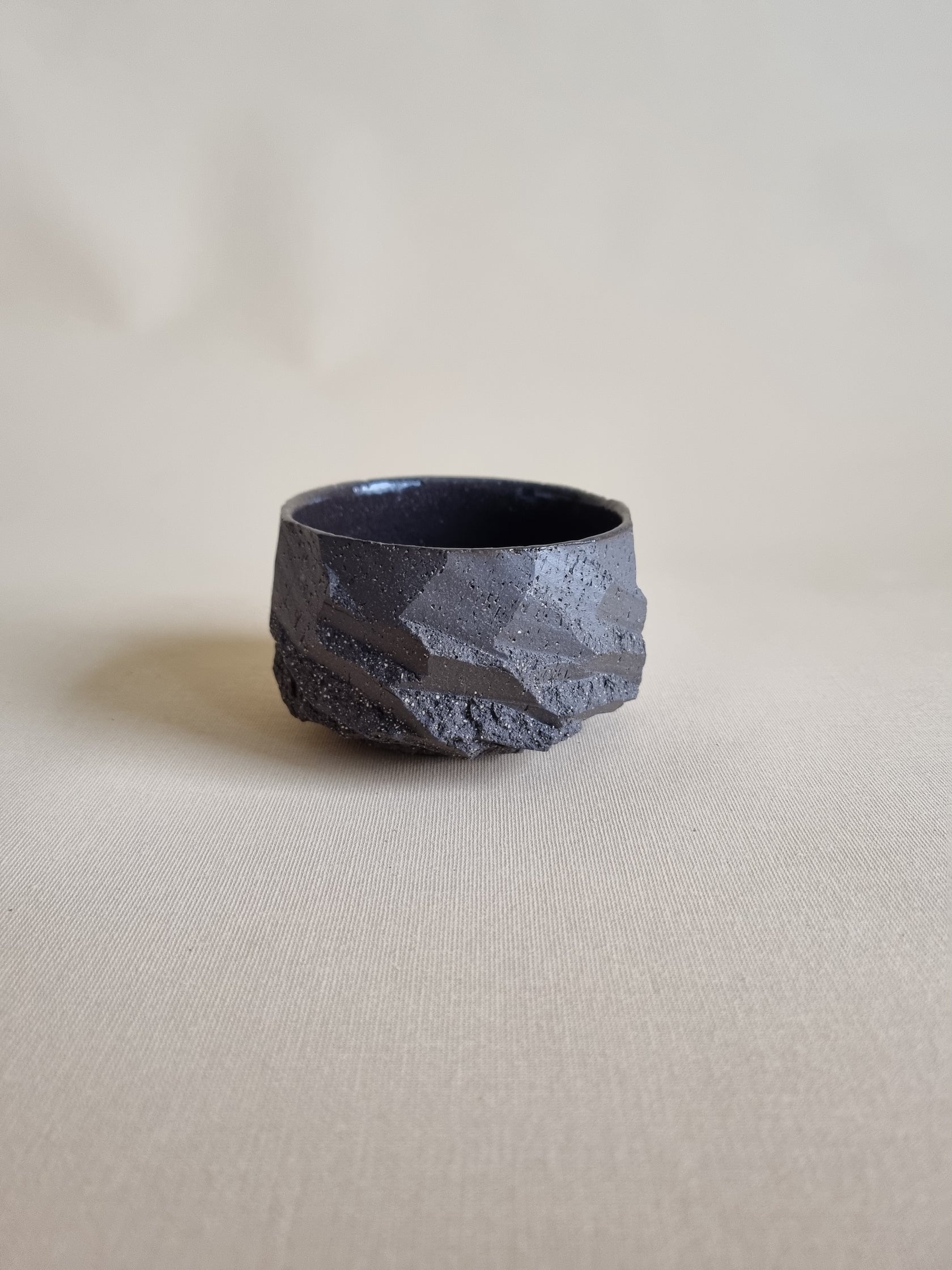 Kurinuki cup: Charcoal #02