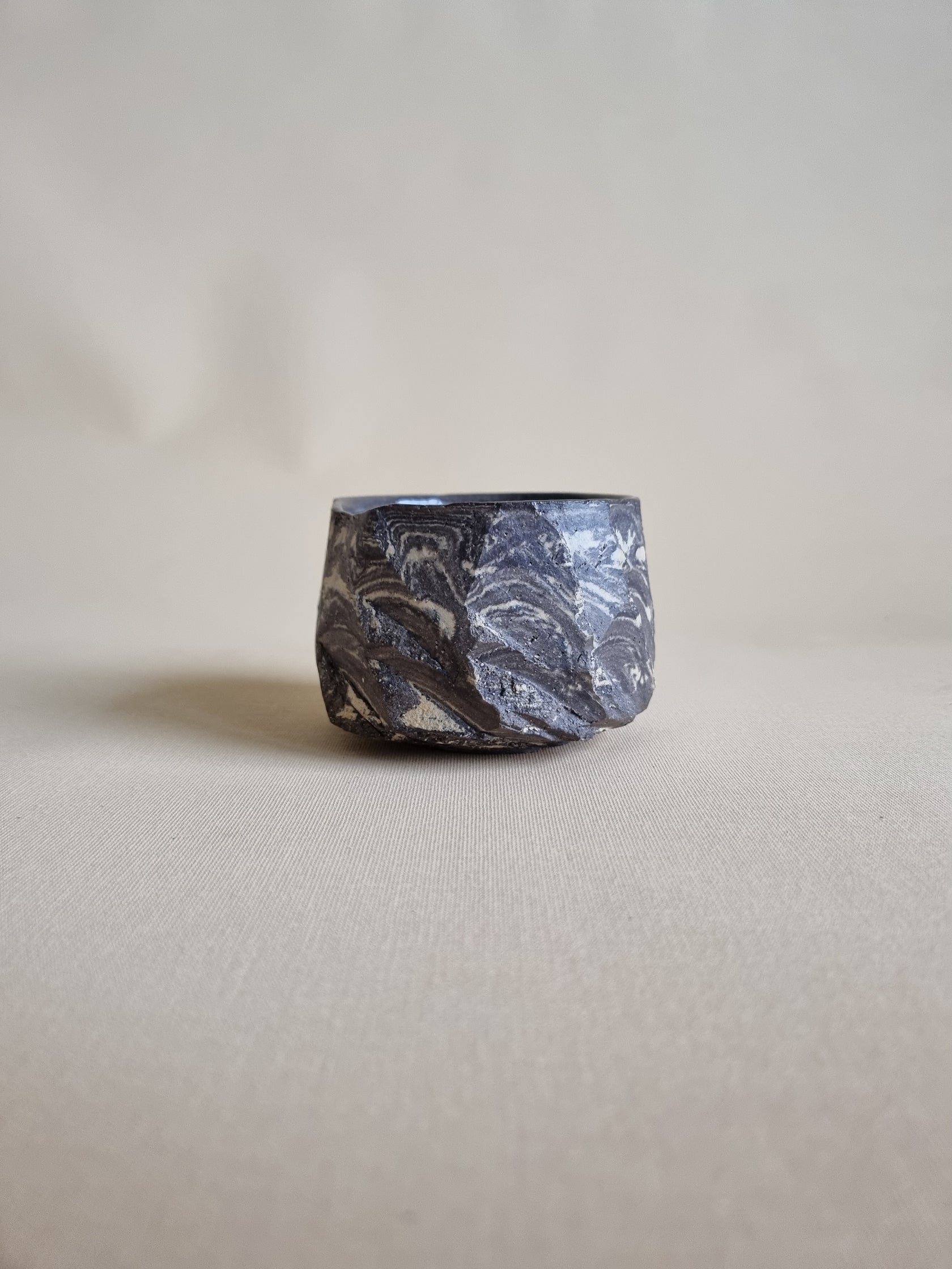 Kurinuki cup: Marble cake #01
