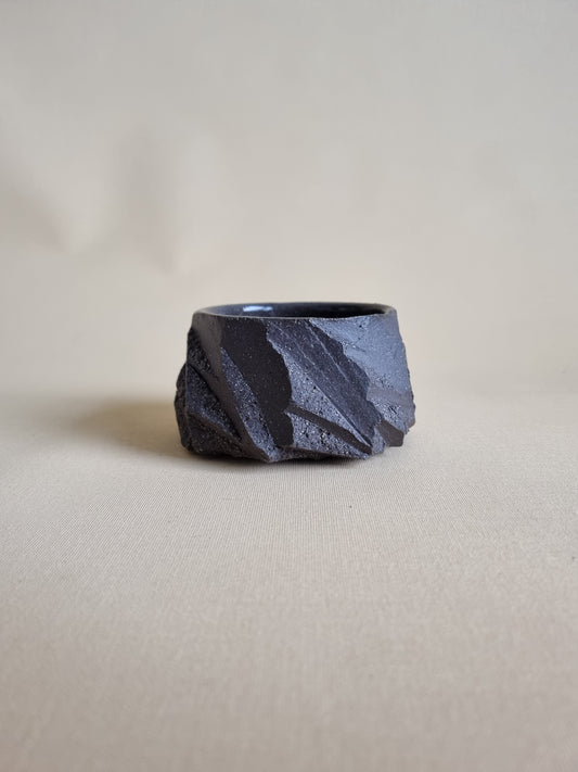 Kurinuki cup: Charcoal #07