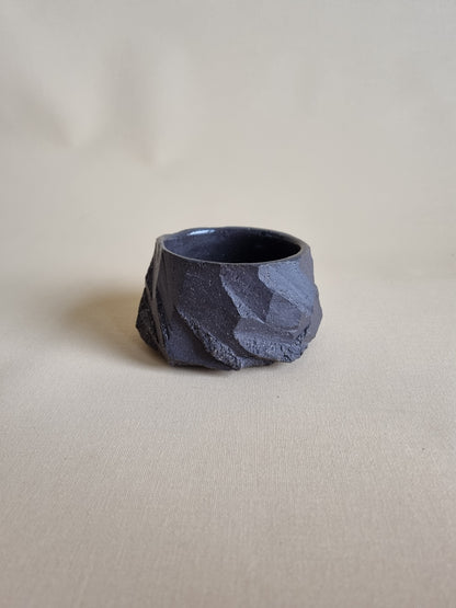 Kurinuki cup: Charcoal #07