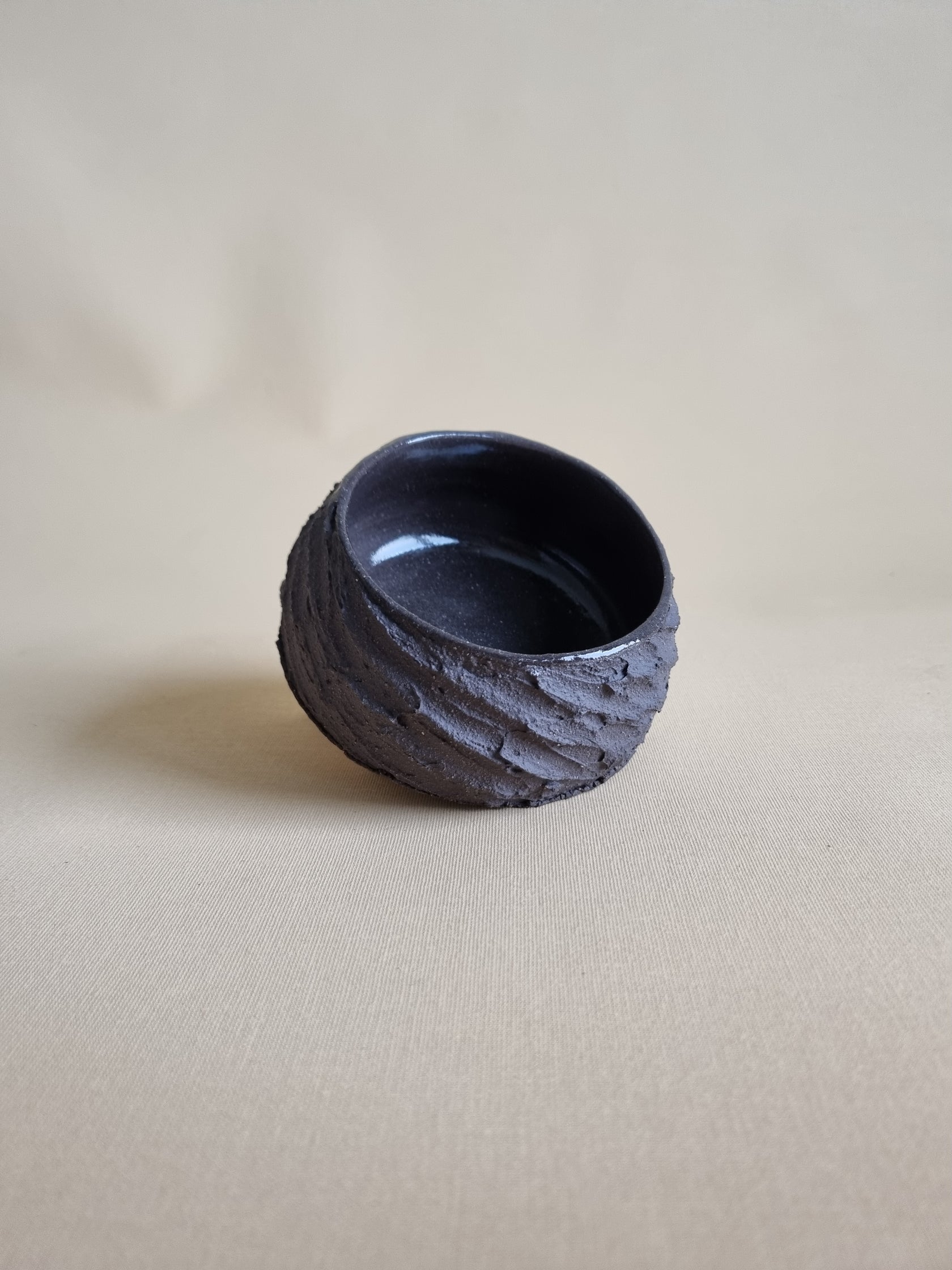 Kurinuki cup: Charcoal #08