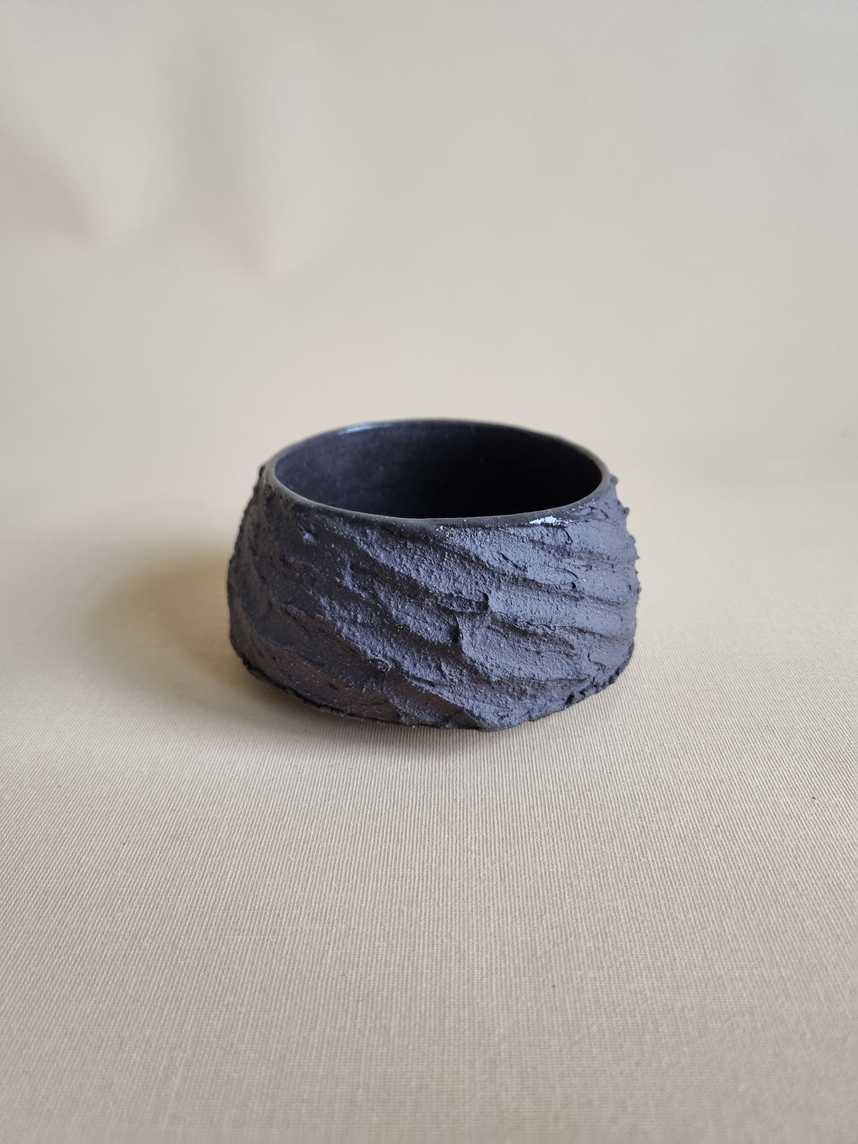Kurinuki cup: Charcoal #08