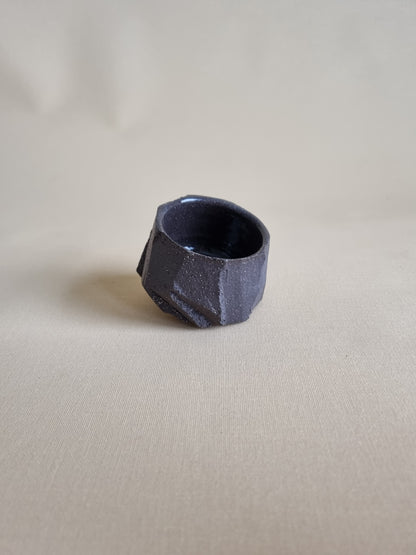 Kurinuki cup: Charcoal #09