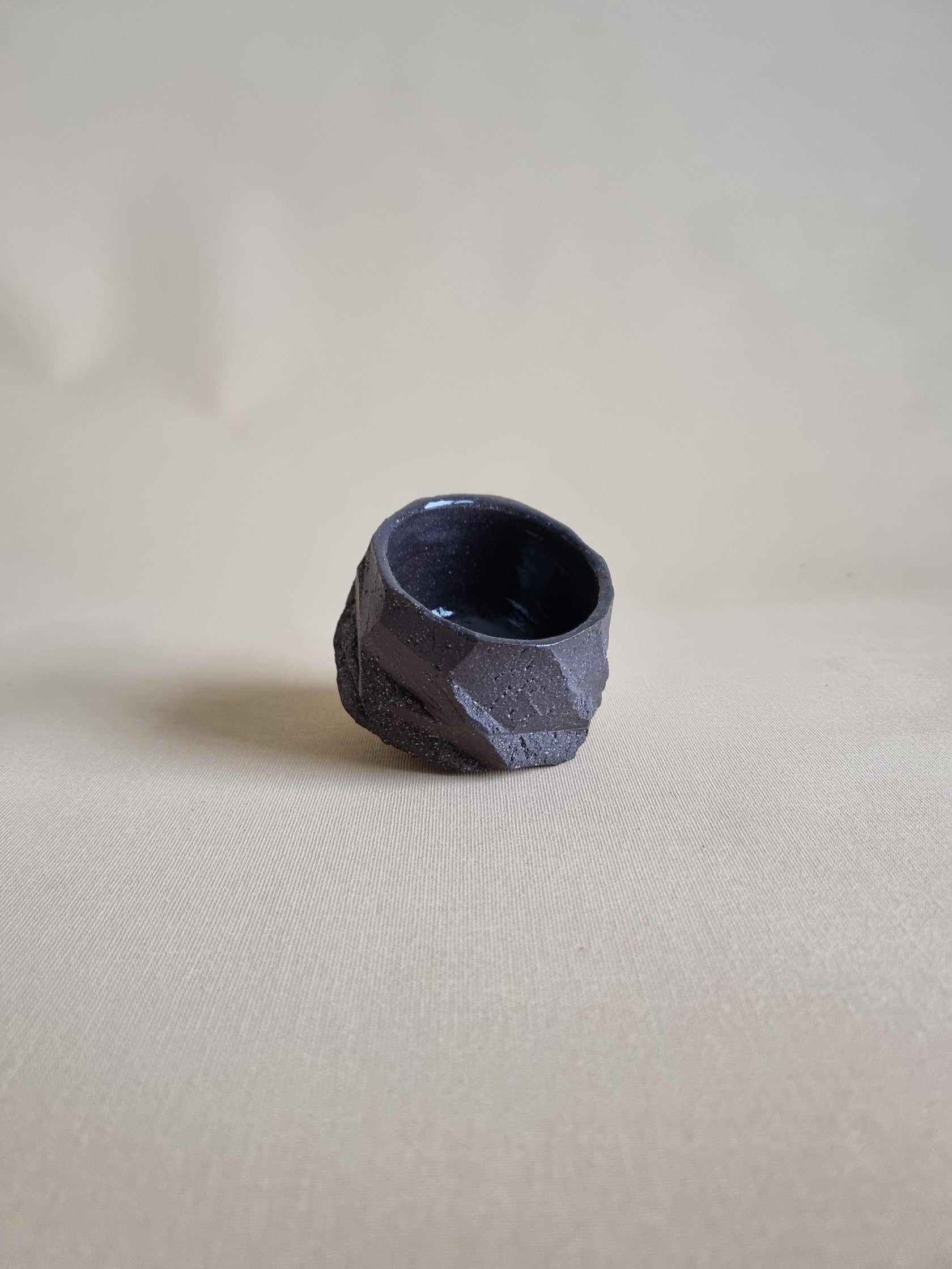 Kurinuki cup: Charcoal #12