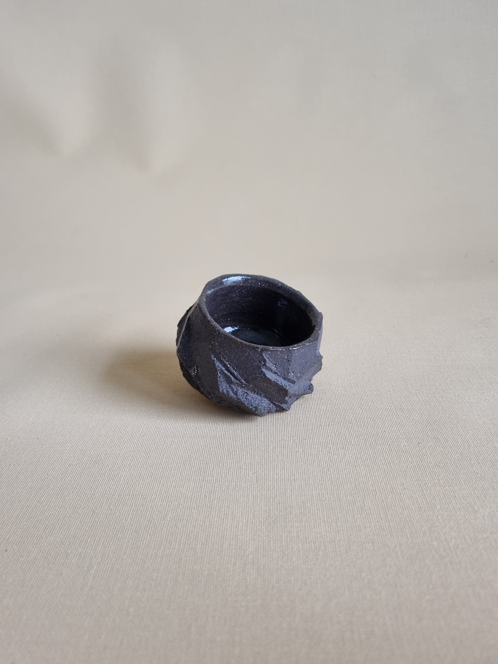 Kurinuki cup: Charcoal #17