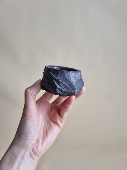 Kurinuki cup: Charcoal #17