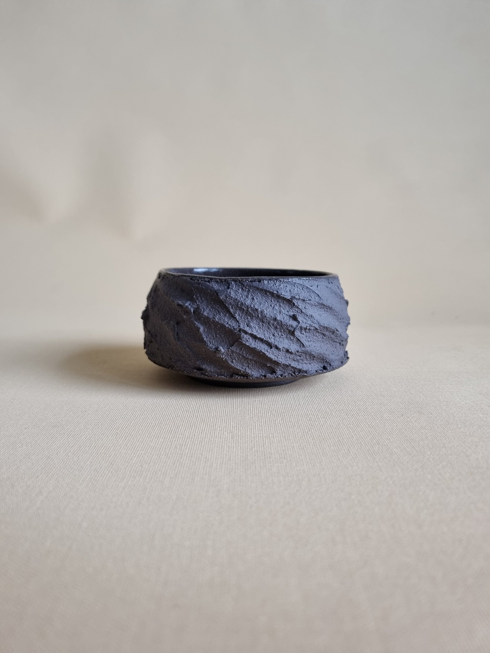 Kurinuki cup: Charcoal #06