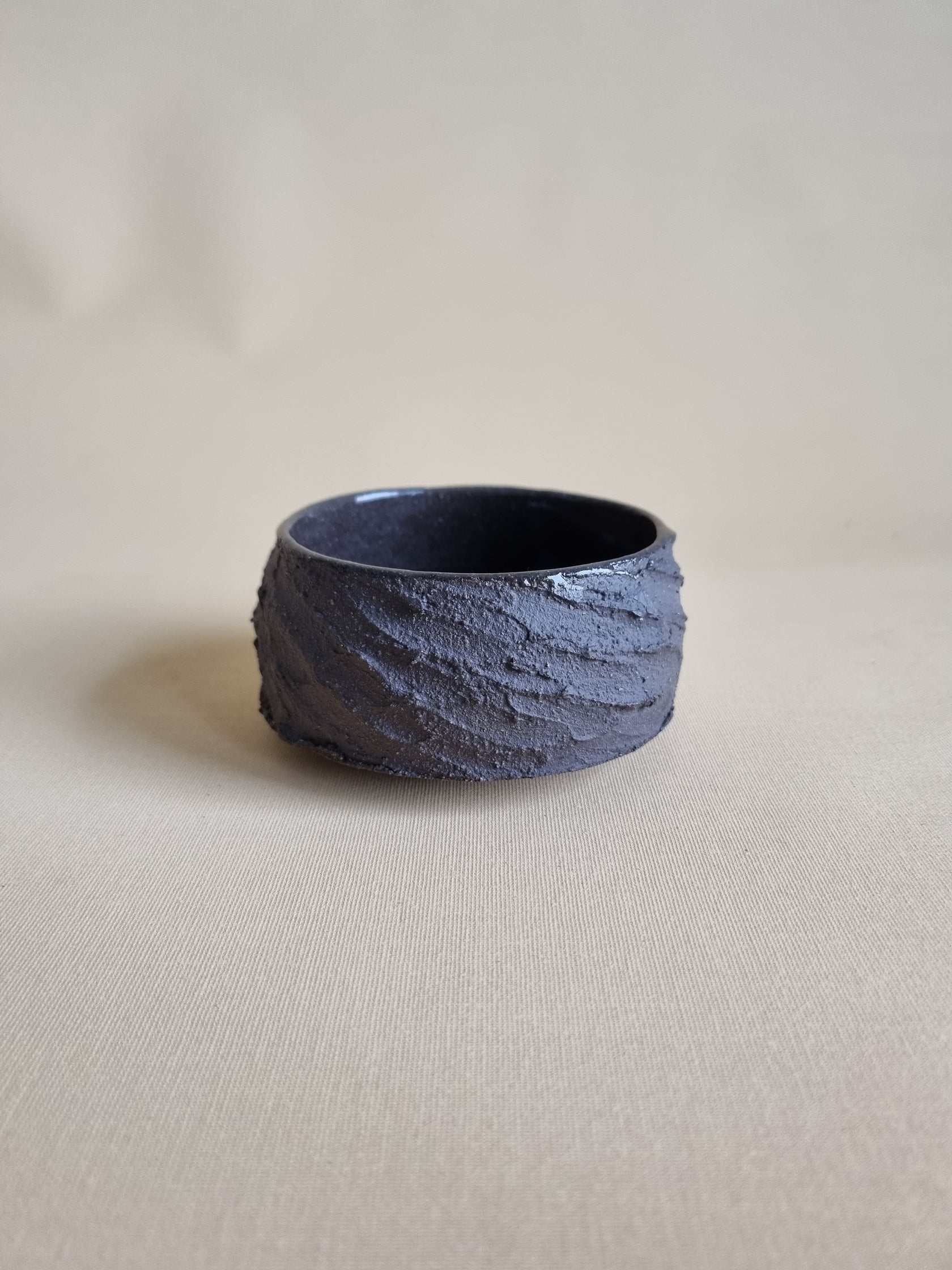 Kurinuki cup: Charcoal #06