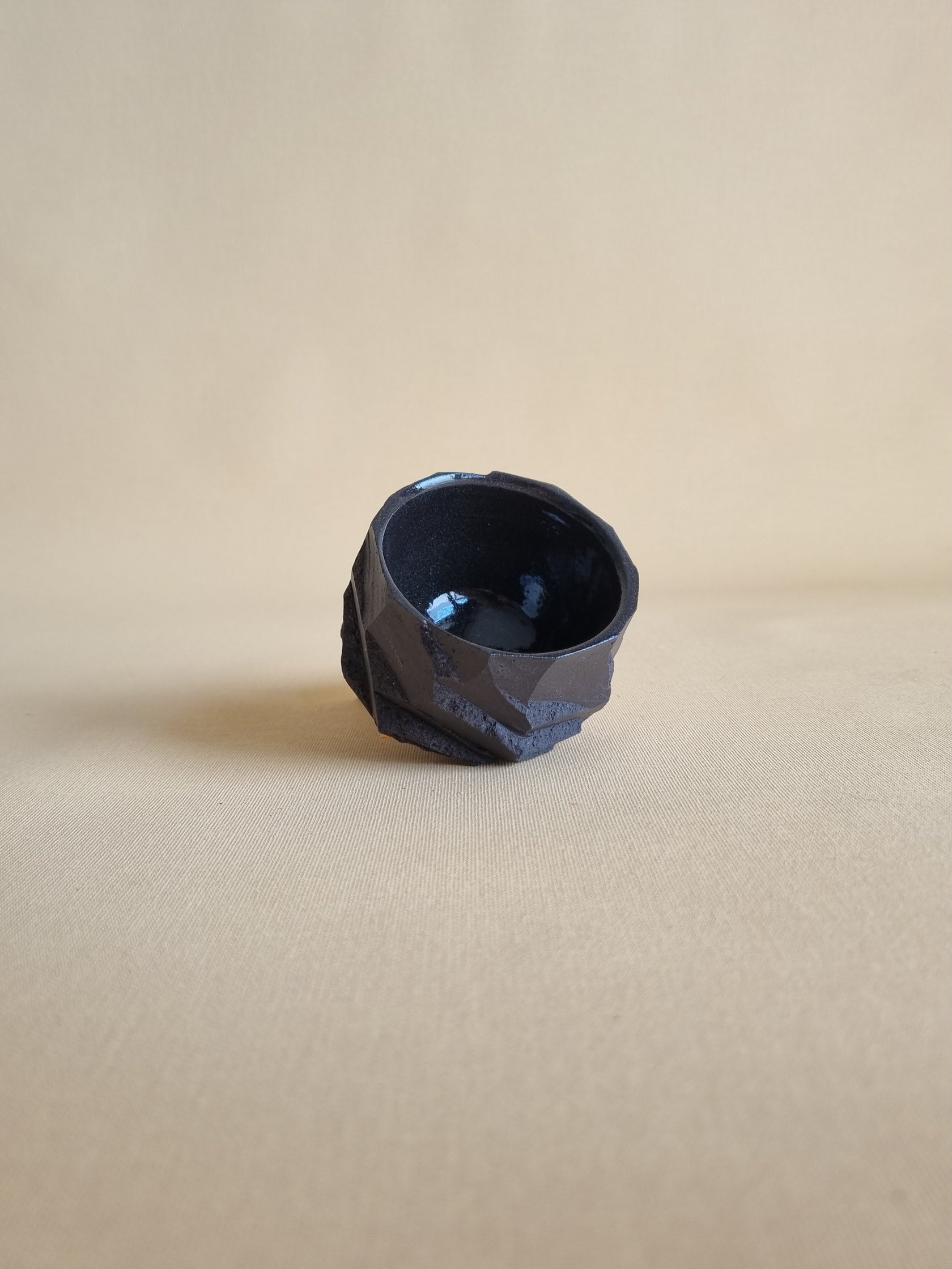 Kurinuki cup: Obsidian #01