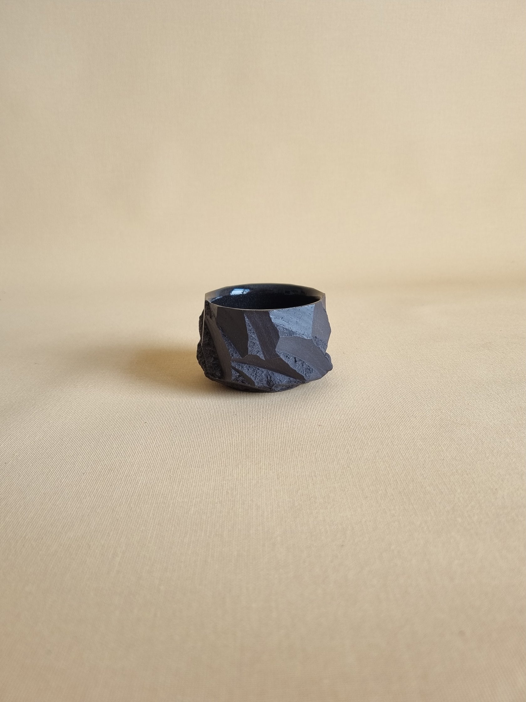 Kurinuki cup: Obsidian #01