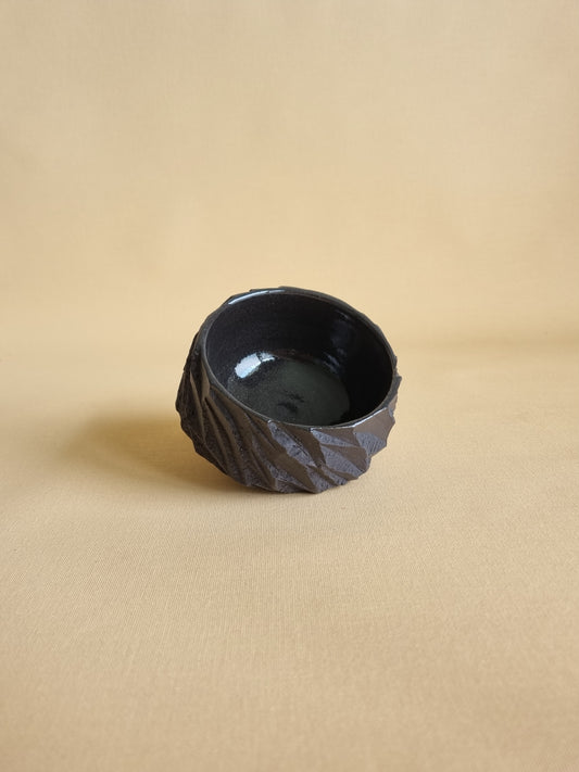 Kurinuki cup: Obsidian #02