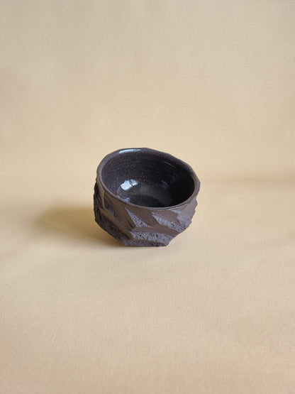 Kurinuki cup: Charcoal #05