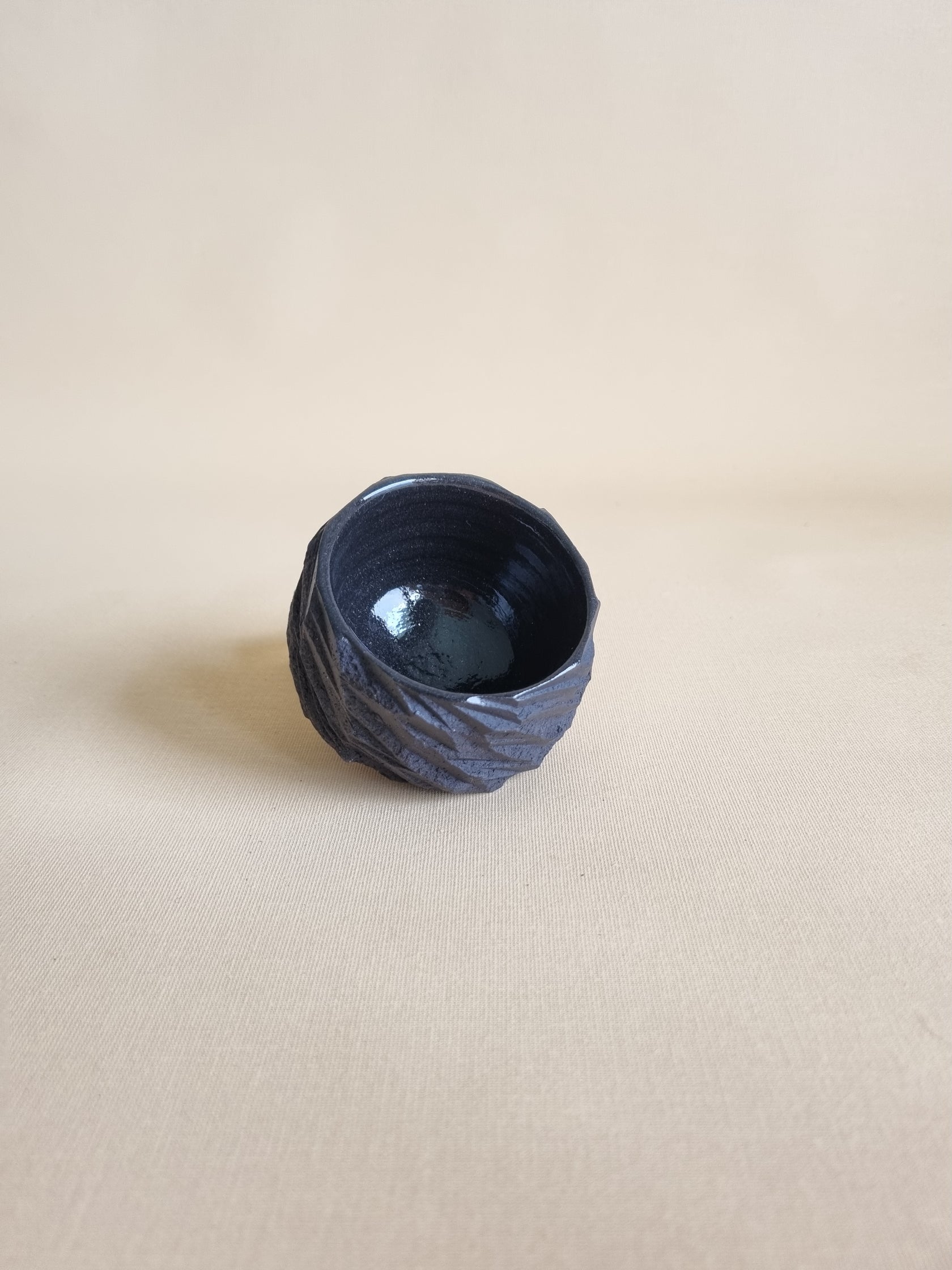 Kurinuki cup: Obsidian #04