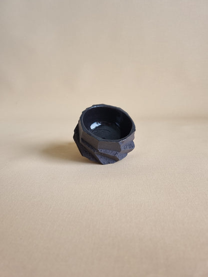 Kurinuki cup: Obsidian #07