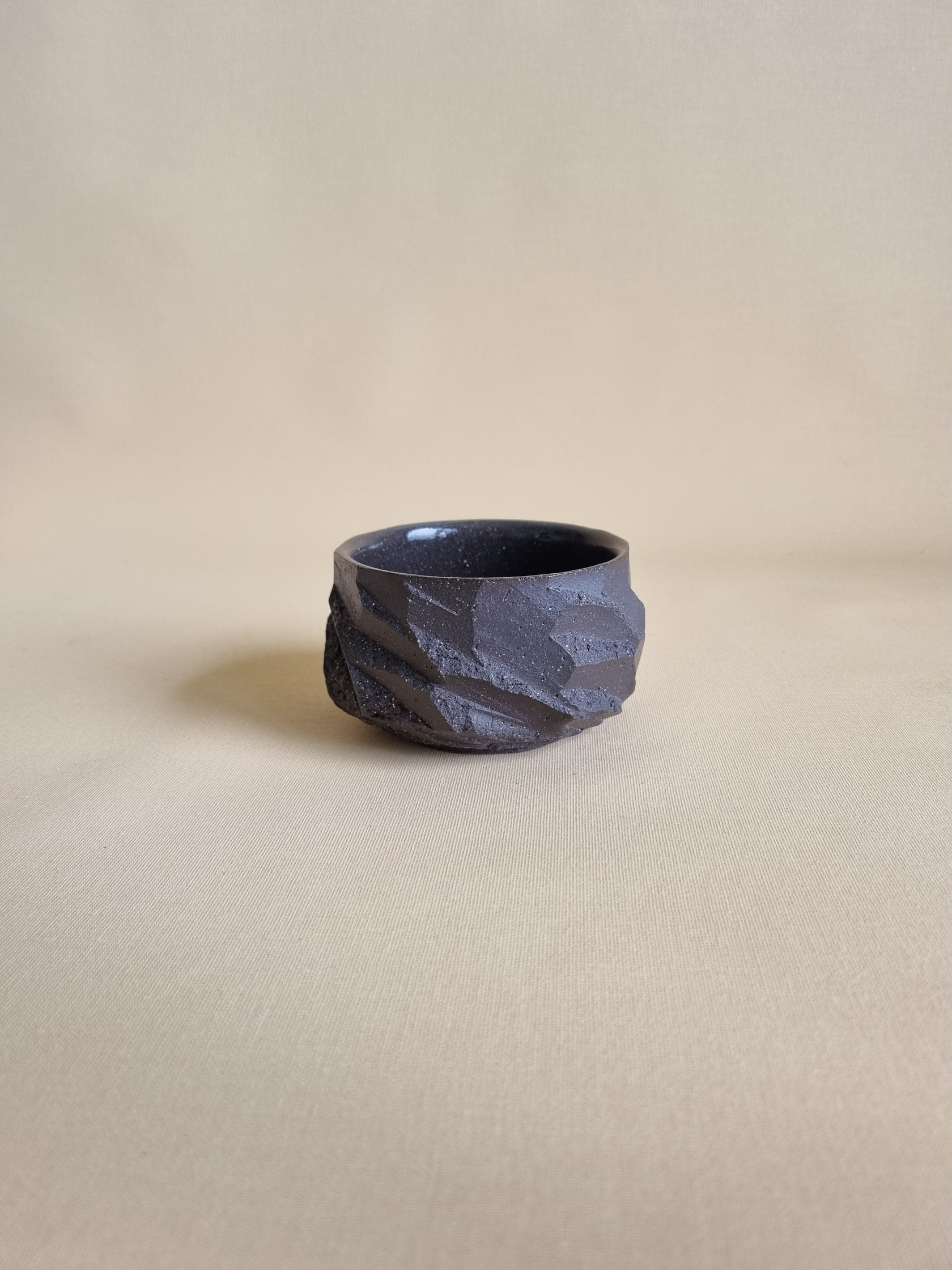 Kurinuki cup: Charcoal #06