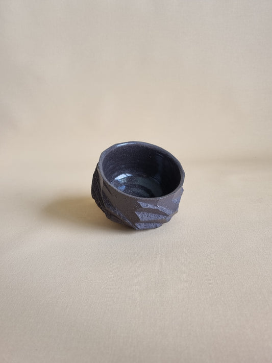 Kurinuki cup: Charcoal #06