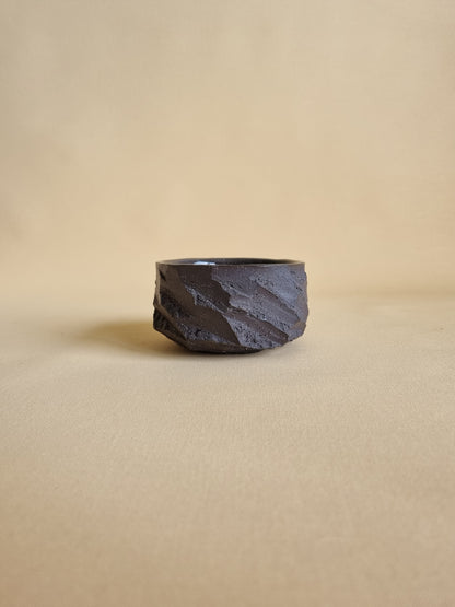 Kurinuki cup: Charcoal #07