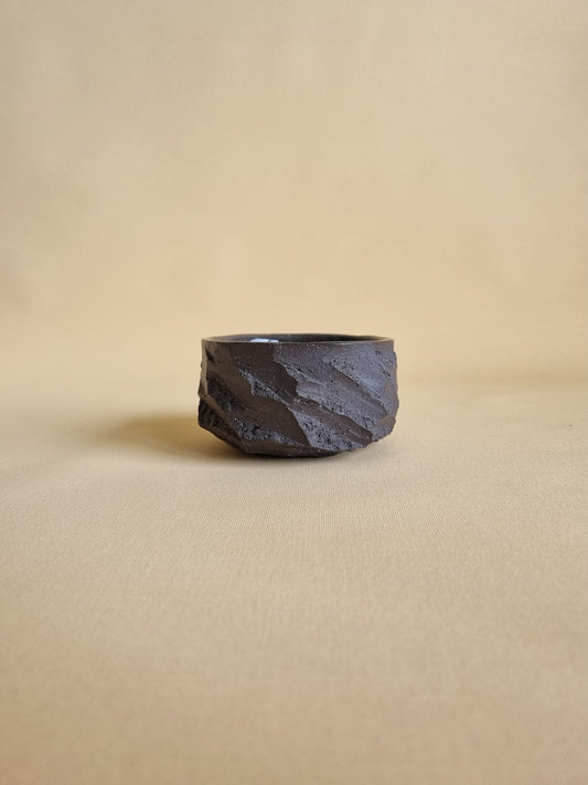 Kurinuki cup: Charcoal #07