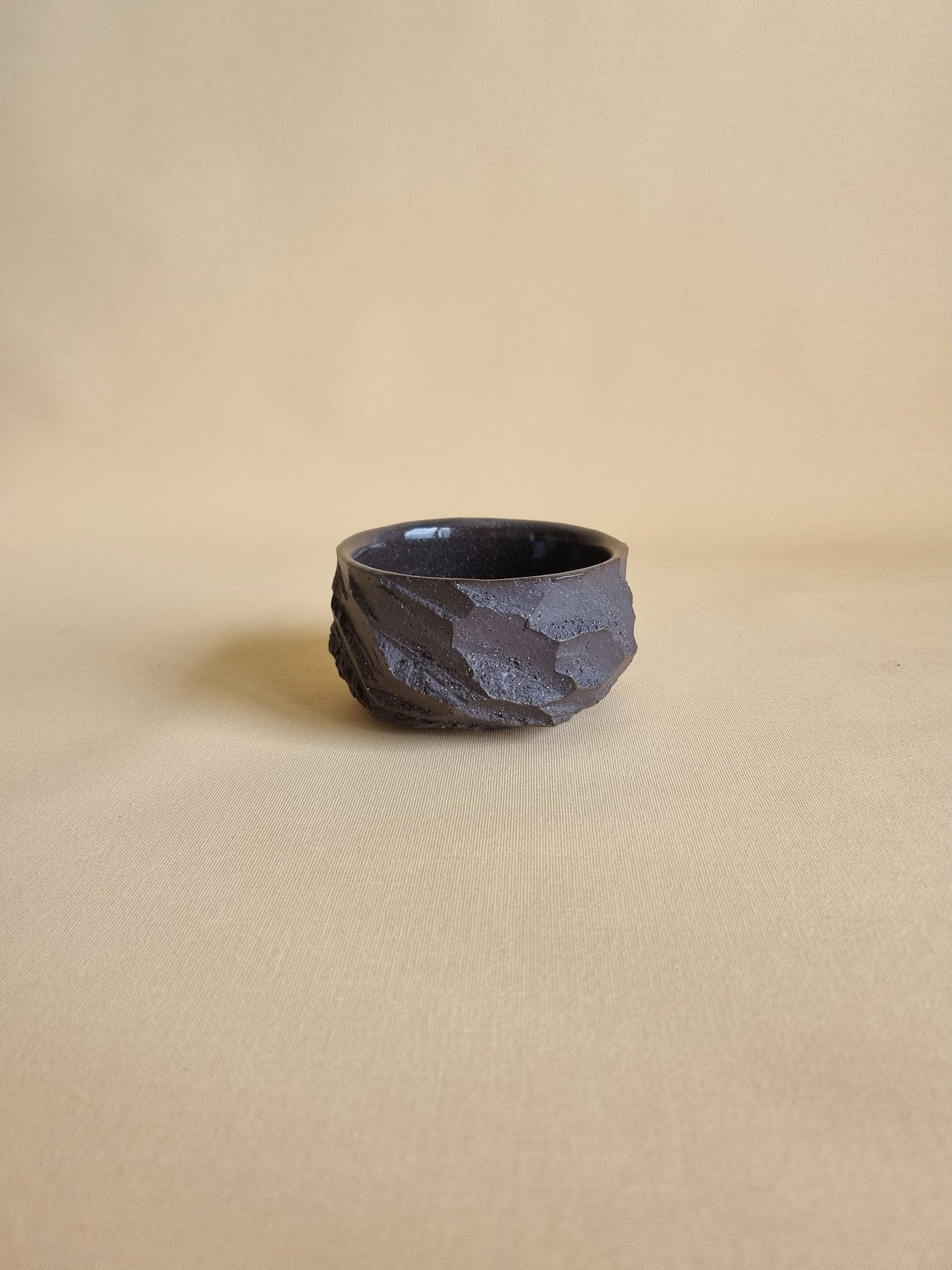 Kurinuki cup: Charcoal #07