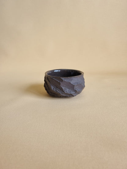 Kurinuki cup: Charcoal #07