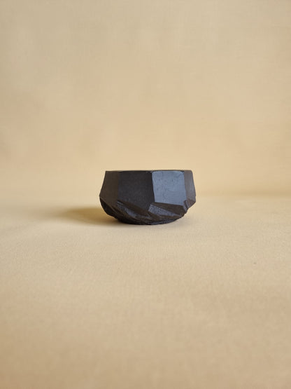 Kurinuki cup: Obsidian #11