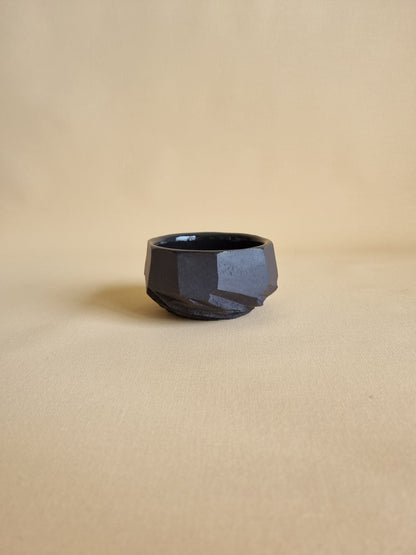 Kurinuki cup: Obsidian #11