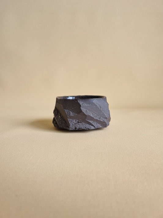 Kurinuki cup: Charcoal #08