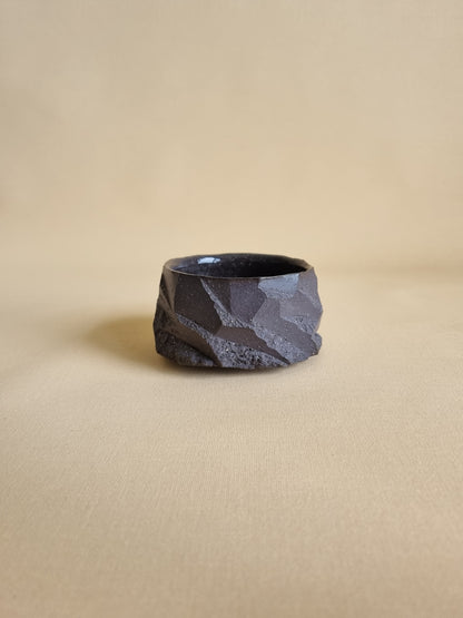 Kurinuki cup: Charcoal #08