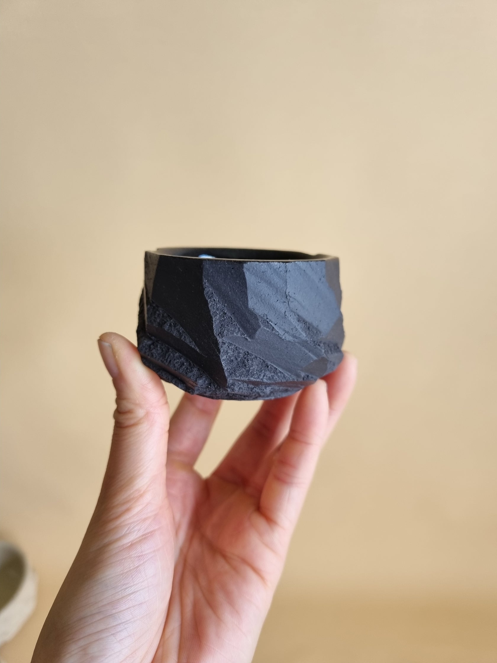 Kurinuki cup: Obsidian #01