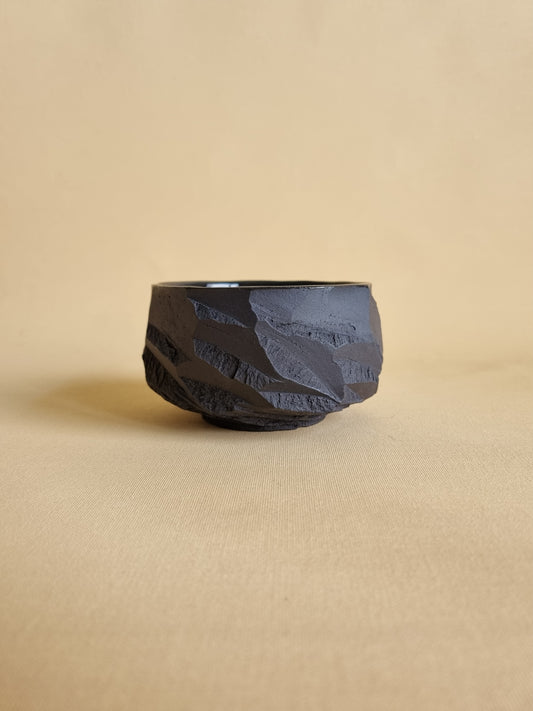 Kurinuki cup: Obsidian #01